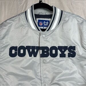 NFL Ultra Game Dallas Cowboys Snap Satin Jacket Men’s Medium